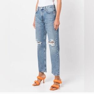 AGOLDE Mia Organic Cotton Distressed Jeans Sz 28